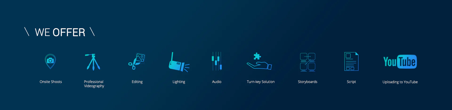 We offer Video Production Services